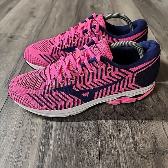 Mizuno Womens Waveknit R2 Low Top Running Shoes Size 6.5 - Picture 4 of 8
